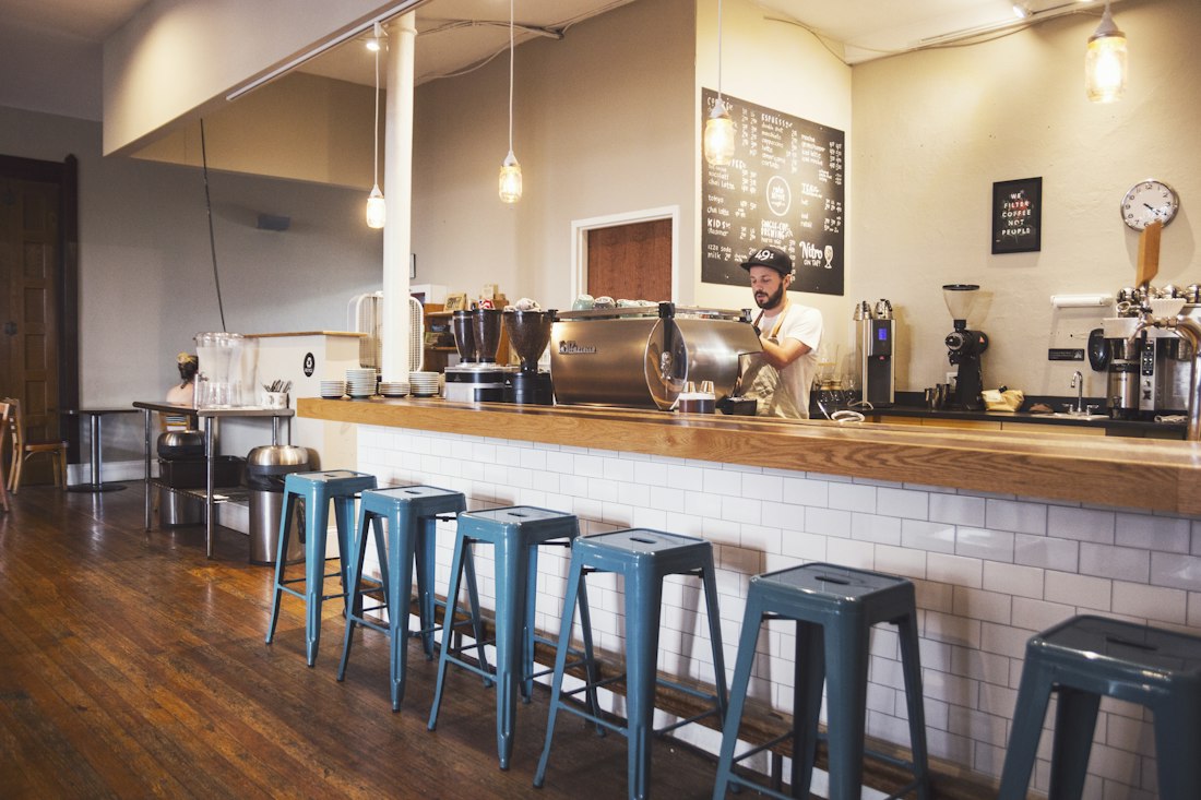 Cozy Café Counter