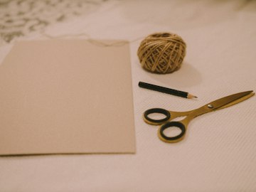 Crafting Essentials on White Paper