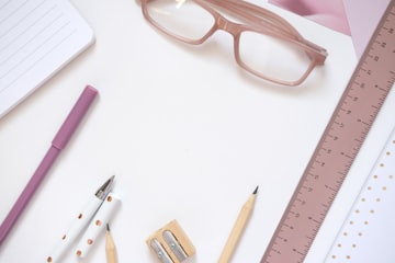Organized Desk Flat Lay